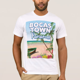 Bocas Town Panama Beach travel poster T-Shirt