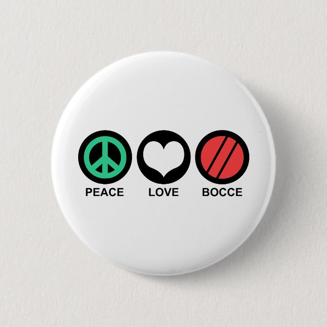 Bocce 6 Cm Round Badge (Front)