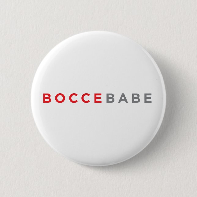 "Bocce Babe" Button (Front)