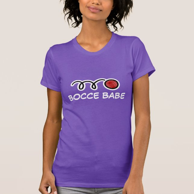 Bocce babe t shirt for women | Customisable (Front)