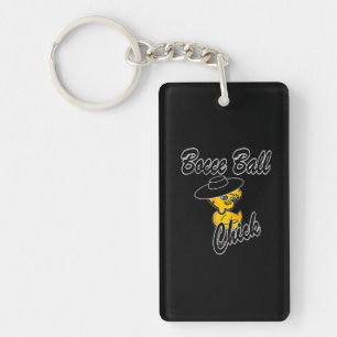 Bocce Ball Chick #4 Key Ring