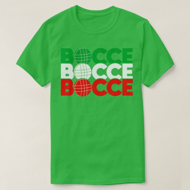 Bocce  Ball Game Enthusiast Lawn Bowling Boule Boc T-Shirt (Design Front)