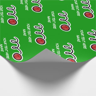 Bocce ball pattern wrapping paper Custom design