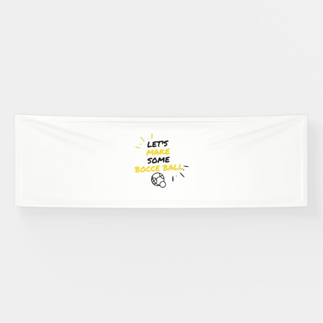 Bocce ball sport makers banner (Horizontal)