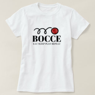Bocce ball sport women's t shirt for player or fan