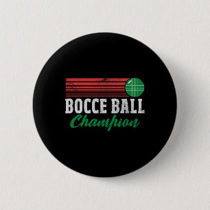 Bocce Byll Champion Italian Bocci Player Champ Dis 6 Cm Round Badge