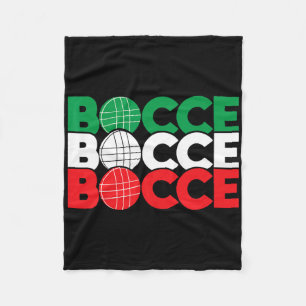 Bocce - Byll Game Enthusiast Lawn Bowling Boule Bo Fleece Blanket