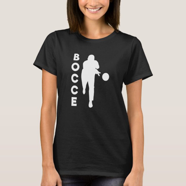 Bocce Colourful Balls Bocci Boccie Player T-Shirt (Front)