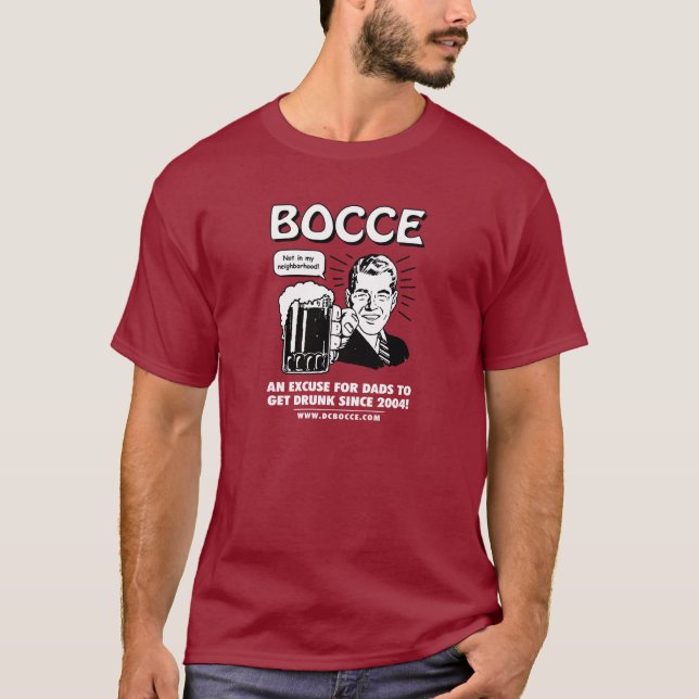 Bocce Dads (Dark Colours) T-Shirt (Front)