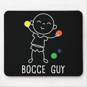 Bocce Guy - Lawn Bowling Byll Game Enthusiast Boul Mouse Mat