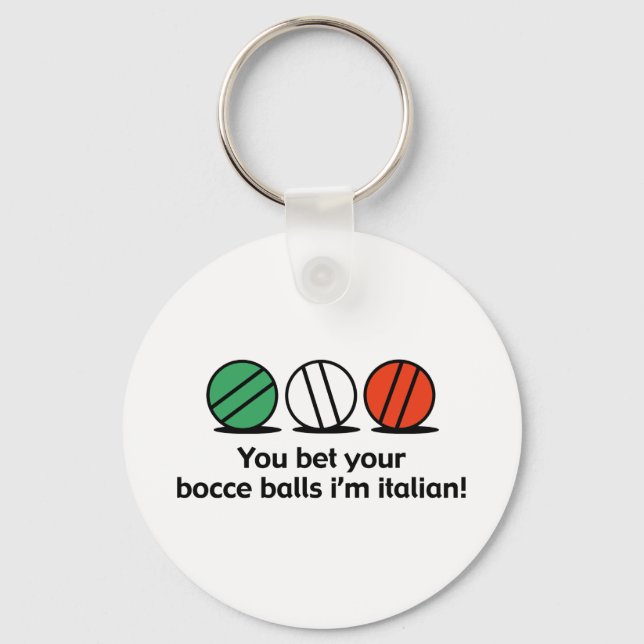 Bocce Key Ring (Front)