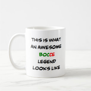 bocce legend, awesome coffee mug