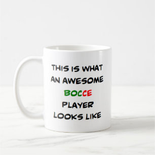 bocce player, awesome coffee mug