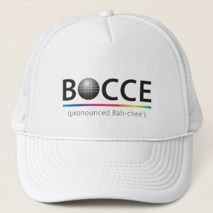 BOCCE (pronounced Bah-chee') Cap. Trucker Hat