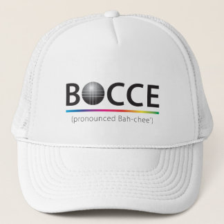 BOCCE (pronounced Bah-chee') Cap. Trucker Hat