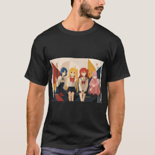 Bocchi the Rock Minimalist Band Portrait T-Shirt