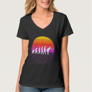 Boccia Evolution Vaporwave 70s Boule Petanque Bocc T-Shirt