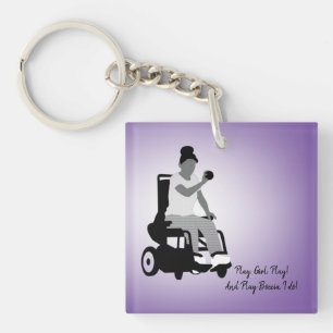 Boccia Girl Hair Up Key Ring