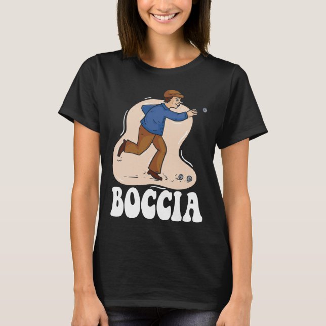 Boccia Player Clothing With Boccia Balls Boccia T-Shirt (Front)