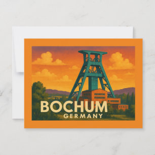 Bochum Germany City Art Postcard