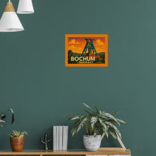 Bochum Germany City Art Poster