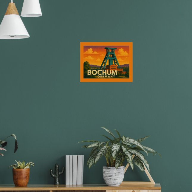 Bochum Germany City Art Poster (Living Room 1)