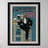 Bock Beer Ad Poster 12 x 16