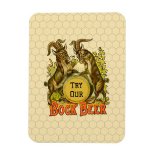 Bock Beer Goats Vintage Advertising Magnet
