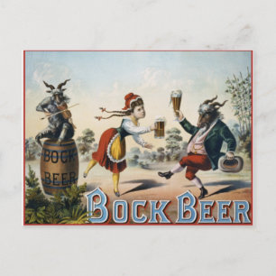 Bock Beer Postcard