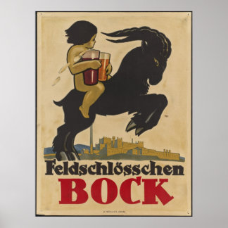 Bock Vintage Travel Poster Ad Retro Prints
