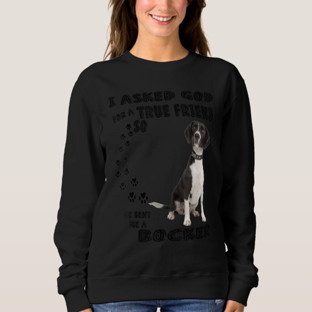 Bocker Quote Mum Dad Costume Beagle Cocker Spaniel Sweatshirt (Front)