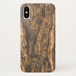 Bocote (wood) Finish iPhone X Case