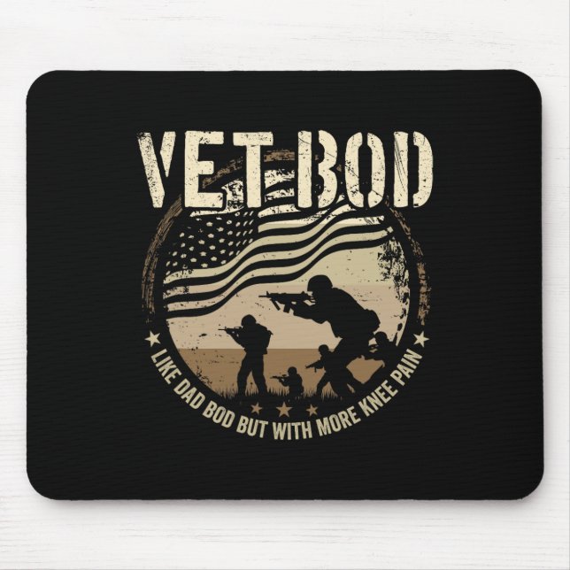 Bod - Like Dad Bod But More Knee Pain  Mouse Mat (Front)