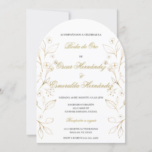 Boda de oro editable invitation