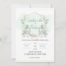 Boda En Espanol Invitations