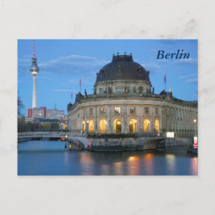 Bode Museum and Fernsehturm in Berlin Postcard
