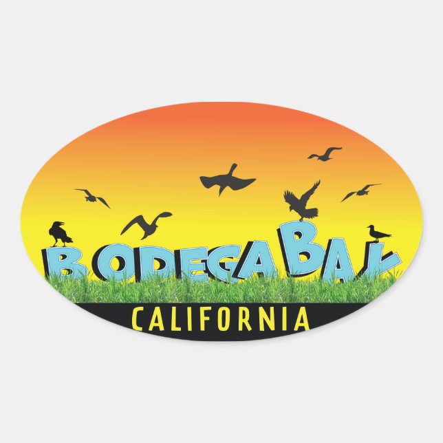 Bodega Bay Bumper Sticker (Front)