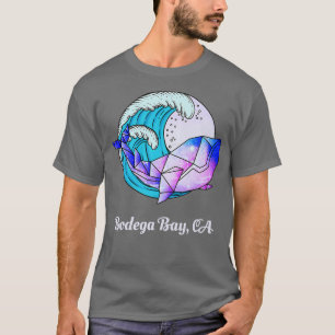 Bodega Bay CA Japanese Paint Geometric Orca Killer T-Shirt
