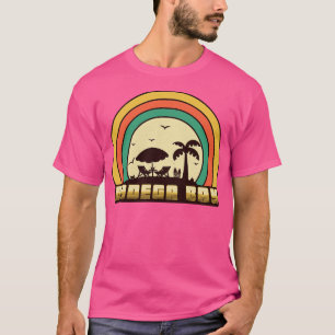 Bodega Bay California Beach Vintage Retro Sunset S T-Shirt