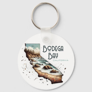 Bodega Bay California Souvenir Gift Key Ring