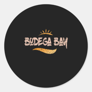 Bodega Bay California Streetwear  Classic Round Sticker