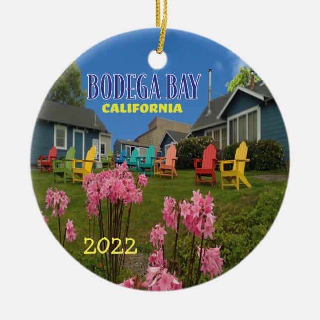 Bodega Bay Holiday Ornament  (Front)