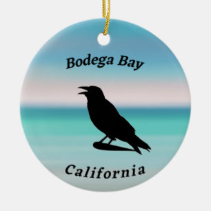 Bodega Bay Souvenir Ceramic Ornament