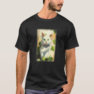 Bodega Cat Environment White And Green Ones T-Shirt