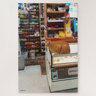 Bodega Cat Poster Jigsaw Puzzle