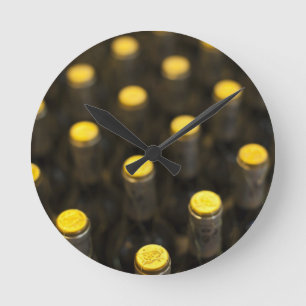 Bodega Marques de Riscal winery, wine bottles Round Clock