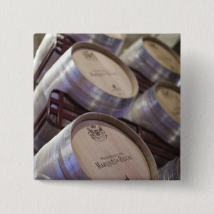 Bodega Marques de Riscal winery, wine cellar 15 Cm Square Badge
