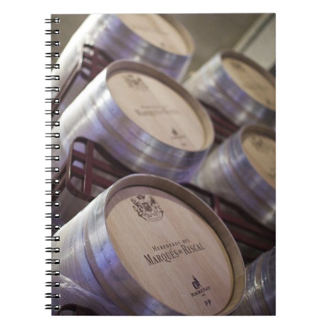 Bodega Marques de Riscal winery, wine cellar Notebook (Front)