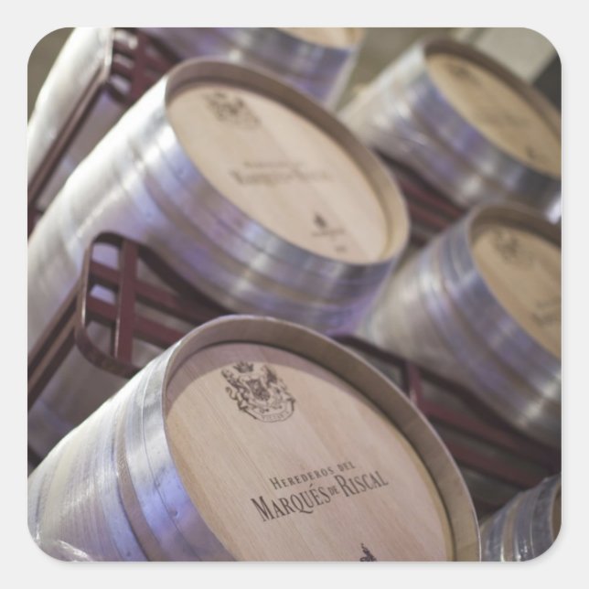 Bodega Marques de Riscal winery, wine cellar Square Sticker (Front)