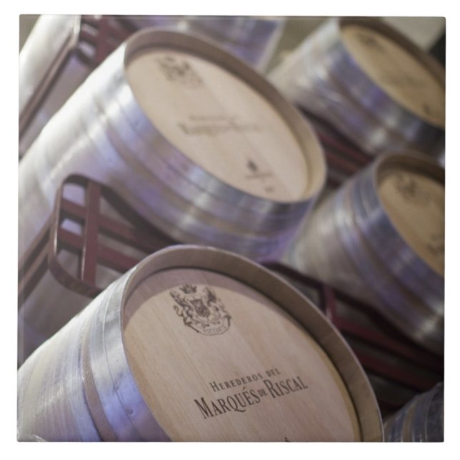 Bodega Marques de Riscal winery, wine cellar Tile (Front)